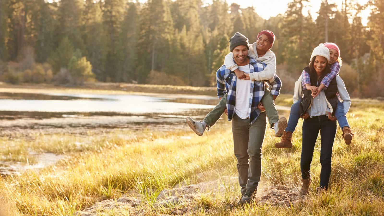 nature family happy